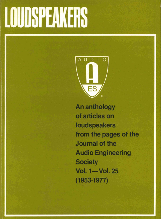 AES Anthology Loudspeakers Vol 1