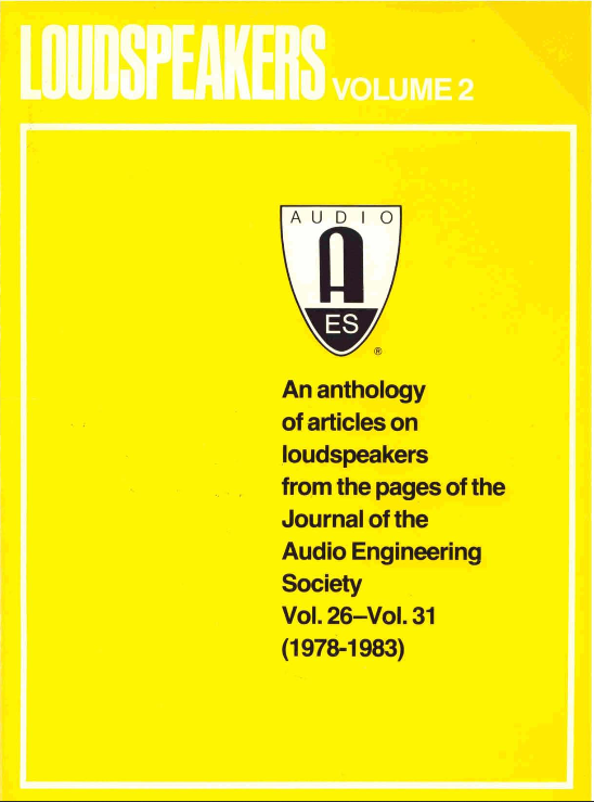 AES Anthology Loudspeakers Vol 2